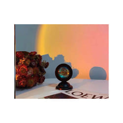 ) Mini sunset light net red sunset light floor-to-ceiling photo projection - Sunset red (mini