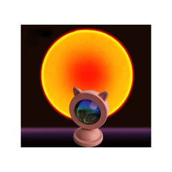 Mini sunset light net red sunset light floor-to-ceiling photo projection - Sunset red cat