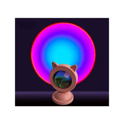 Mini sunset light net red sunset light floor-to-ceiling photo projection - Rainbow cat