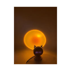 Mini sunset light net red sunset light floor-to-ceiling photo projection - sunset red deer