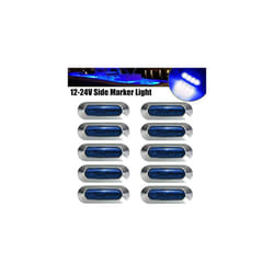) LED Side Marker Indicator Car Lights Front Rear Tail Clearance Lamp DC - Blue(10PCS