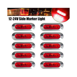 ) LED Side Marker Indicator Car Lights Front Rear Tail Clearance Lamp DC - Red(10PCS