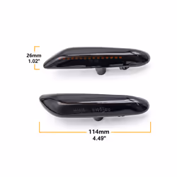 Led Dynamic Side Marker Turn Signal Light Sequential Blinker For BMW E84 - Dynamic Crystal T10