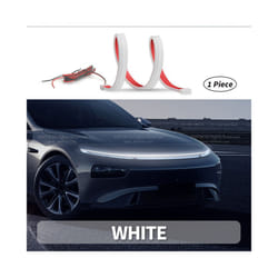 , WHITE) LED Car Hood Lights Strip Universal Auto Decorative Atmosphere Lamps - 120cm (47 inch