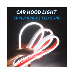, Red) LED Car Hood Lights Strip Universal Auto Decorative Atmosphere Lamps - 180cm (71 inch