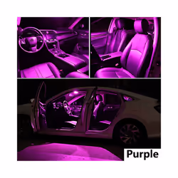 6PCS, purple) Canbus LED Interior Light Kit For Citroen C1 C2 C3 C4 C5 C6 C8 Grand - C1 (15-21