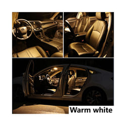 Canbus LED Interior Light Kit For Citroen C1 C2 C3 C4 C5 C6 C8 Grand - C-Crosser 8PCS, warm white