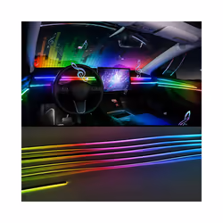 Full Color Streamer Car Ambient Lights RGB 64 Color Universal LED Interior