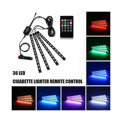 LED Car Foot Light Ambient Lamp With USB Wireless Remote Music Control - 36LED Remote Cig