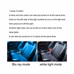 Car-styling Universal 2 Modes Car Reading Light Vehicle Roof Ceiling Lamp - WHITE