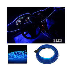 5M Car Interior Decorative Atmosphere Light Wiring Neon Strip Auto Interior - 5M, Blue