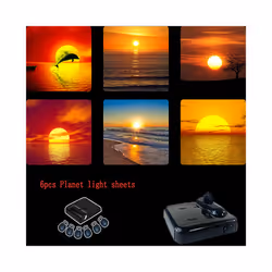 16pcs~6pcsProjection Lamp Sheet Background Projector Light Pictures Reusable - 1 host