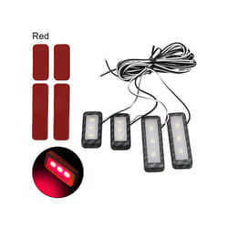 Car Styling Auto Atmosphere Lamp Decorative Lights LED Car Inner Bowl - Red