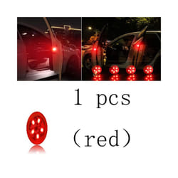 1/2/4Pcs Car Opening Door Safety Warning Light Universal LED Anti-collision - 1 pcs red