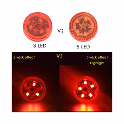 1/2/4Pcs Car Opening Door Safety Warning Light Universal LED Anti-collision - 2 pcs red