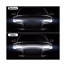 Car LED Hood Light Strip Daytime Running Lights Flexible Waterproof DRL - 180CM, White