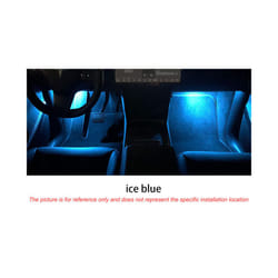 2Pc LED Footwell Light Courtesy Door Light Trunk Glove Box Lamp For Skoda - ice blue