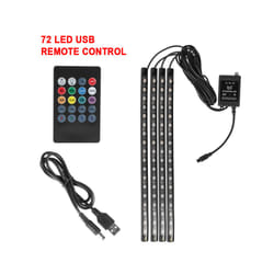 Automotive Interior Decorative Lights LED Car Foot Light 24/36/48/72 LED - 72LED USB Remote