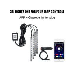 Automotive Interior Decorative Lights LED Car Foot Light 24/36/48/72 LED - 36LED Cigar APP
