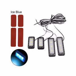 4Pcs Armrest Interior Door Handle Lighting Car Styling LED Car Inner Bowl - Ice Blue
