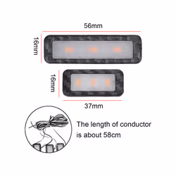4Pcs Armrest Interior Door Handle Lighting Car Styling LED Car Inner Bowl - Red