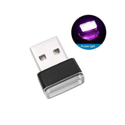 Mini USB Light LED Modeling Car Ambient Light Neon Interior Light Car - PURPLE