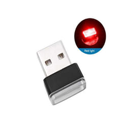 Mini USB Light LED Modeling Car Ambient Light Neon Interior Light Car - Red