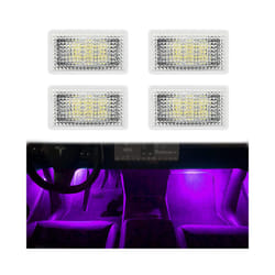 For Tesla Model 3 Y S X Ultra-bright Interior LED Lighting Bulbs Kit Accessories - 2PCS, Purple