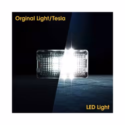 For Tesla Model 3 Y S X Ultra-bright Interior LED Lighting Bulbs Kit Accessories - 4PCS, White