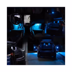 For Tesla Model 3 Y S X Ultra-bright Interior LED Lighting Bulbs Kit Accessories - 4PCS, blue