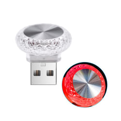 Car Lights Mini USB LED Night Atmosphere Lights Auto Ambient Lighting - 1PC red