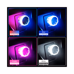 Car Mini USB LED Light Decorative Atmosphere Lamp Colorful Night Light - Pink