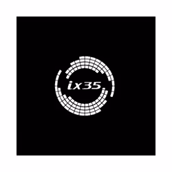 2Pcs Universal Car Door LED Projector Customized Lights for Hyundai ix35 - 2PCS, B