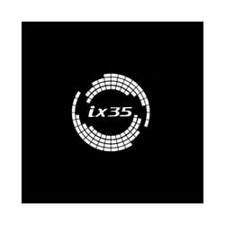 2Pcs Universal Car Door LED Projector Customized Lights for Hyundai ix35 - 2PCS, B