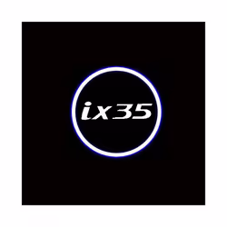 2Pcs Universal Car Door LED Projector Customized Lights for Hyundai ix35 - 2PCS, F