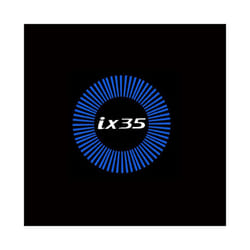 2Pcs Universal Car Door LED Projector Customized Lights for Hyundai ix35 - 2PCS, E