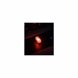 Mini USB LED Car Light Auto Interior Atmosphere Light Emergency Lighting - 1pc red