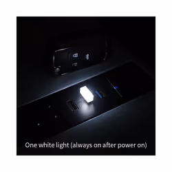 Mini USB LED Car Light Auto Interior Atmosphere Light Emergency Lighting - 1pc white