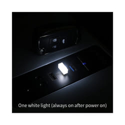 Mini USB LED Car Light Auto Interior Atmosphere Light Emergency Lighting - 1pc white