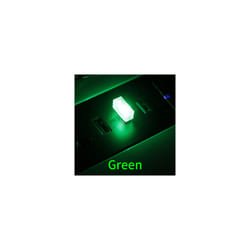 Mini USB LED Car Light Auto Interior Atmosphere Light Emergency Lighting - 1pc green
