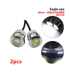 2pcs Reversing Radar LED Eagle Eye Light Pure White Bulbs 12V 9W Daytime