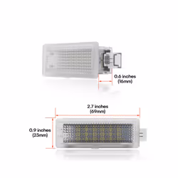 2PCs 18-SMD Led Courtesy Door Light Luggage Footwell Step Welcome Light