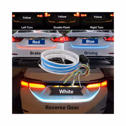 Promotion! 1.2m 12V Car Four Colors Flow Type 36 LED Car Tailgate Strip
