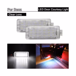 2Pcs Error Free White LED Courtesy Footwell Under Door Light Welcome Lamp