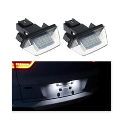 License Plate Light 18 LED licence certificate tag Number Lamp For Peugeot