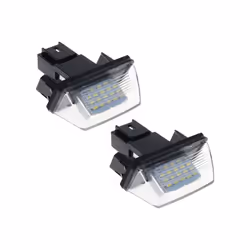 License Plate Light 18 LED licence certificate tag Number Lamp For Peugeot
