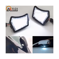 2x LED Under Mirror Puddle Light For Volvo V40 V50 V60 V70 MK3 C70 MK2