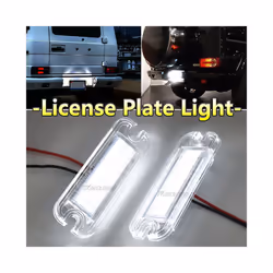 2X Full LED License Plate Light For Mercedes Benz G-Class W463 G500 G550