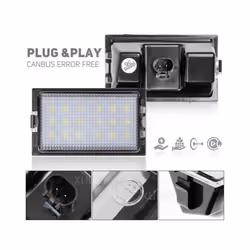 2pc Number Plate Lights LED Rear License Plate Lamp for Land Rover Discovery
