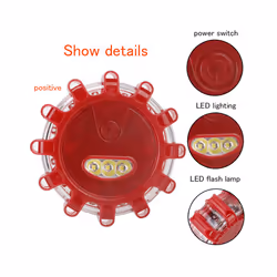Warning Lamp Safety Barricade Light Emergency Strobe Flashing Lights Round